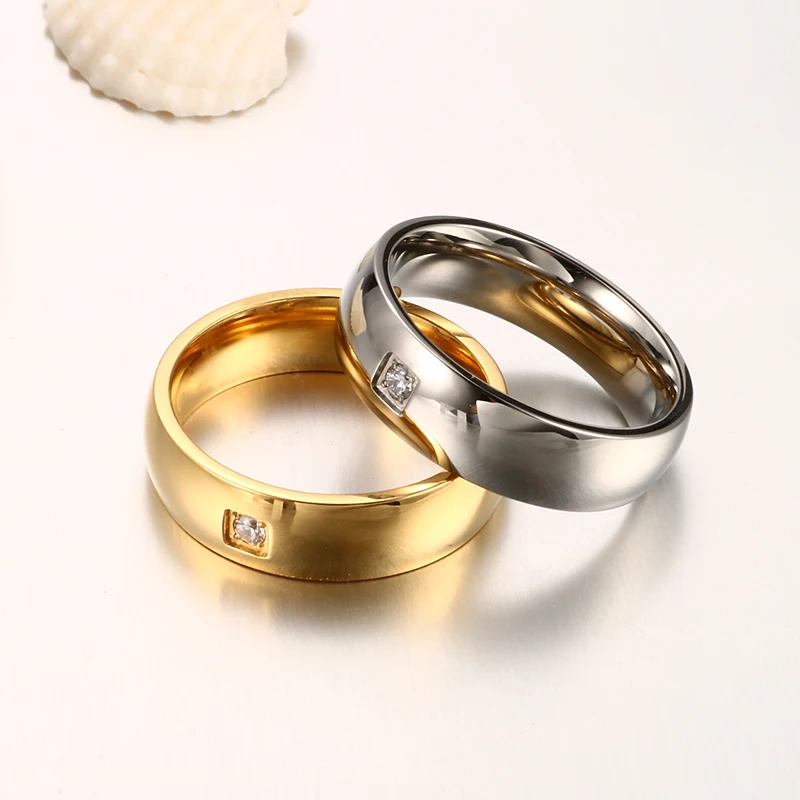Msx Vintage Titan Finger Ringe Luxus Paar Verlobung Hochzeit Ringe Gold Silber Uberzug Edelstahl Ringe Fur Frauen Manner Eheringe Aliexpress