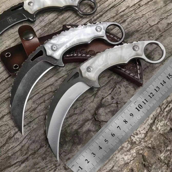 

karambit knife Aleck handle 9cr18mov blade hight quality outdoor camping EDC tool survival exploration pocket knife gift knife