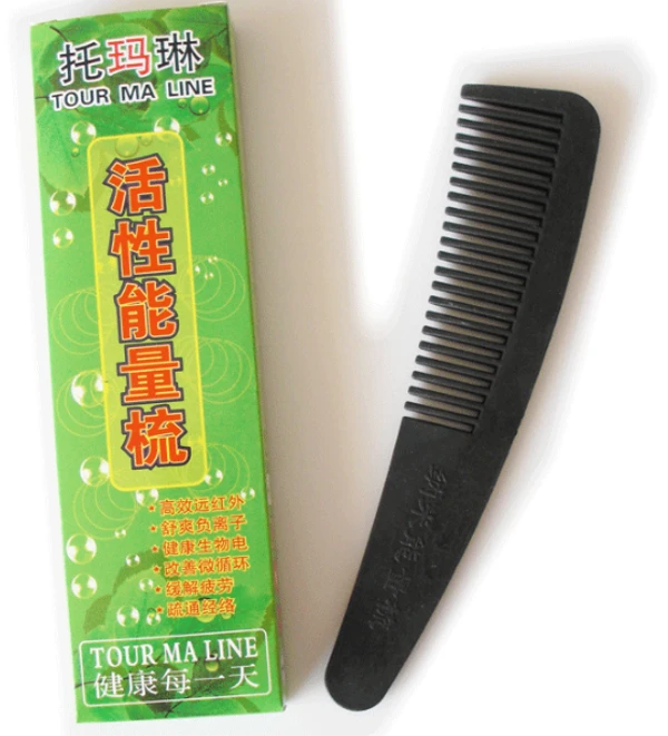 

2pcs/lot Tourmaline Healthcare Magnetic Comb Head Massage Hair Brush Comb