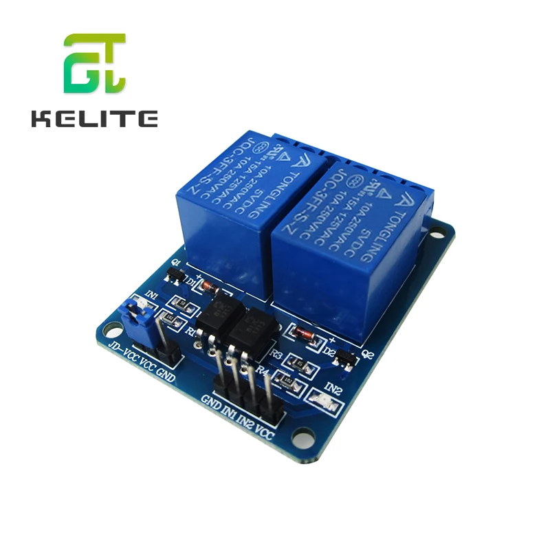 

1PCS/LOT 5V 2-Channel Relay Module Shield ARM PIC AVR DSP Electronic 2 channel relay module new