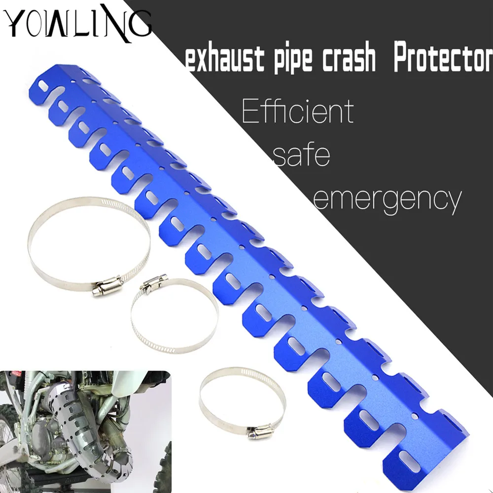 Motorcycle Universal Exhaust Muffler Pipe Heat Shield Cover Guard For YAMAHA HONDA SUZUKI KTM 2 Stroke Dirt Pit Bike Off Road