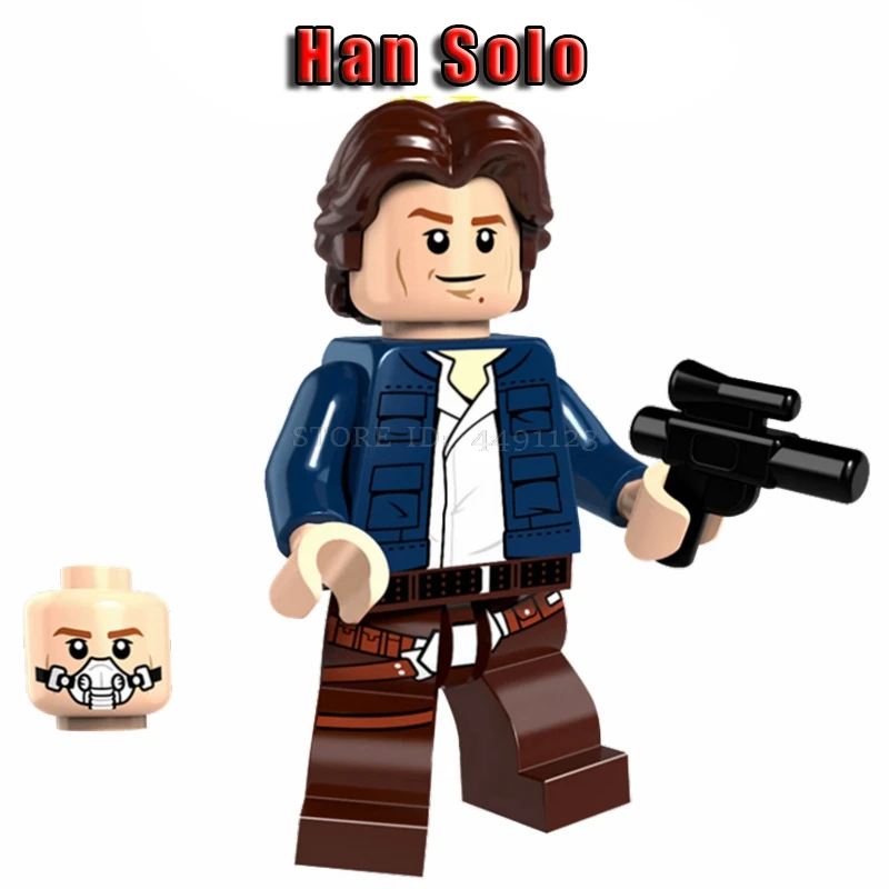 Игрушки блоки Звездные войны Han Solo Leia Princess Organa Rise Of Skywalk солдат-клон Chewie Звездные войны блок Звездные войны фильм фигурки - Цвет: Han Solo