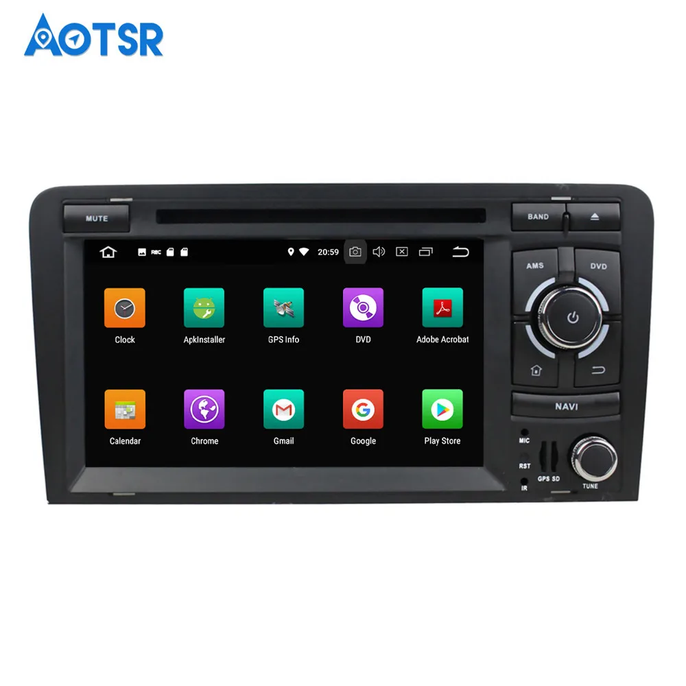 Best 2 DIN Car Multimedia Android 8.0 For Audi A3 S3 2003 2004 2005 2006 2007 2008 2009-2013 4+32gb Radio GPS Navi IPS Screen stereo 10