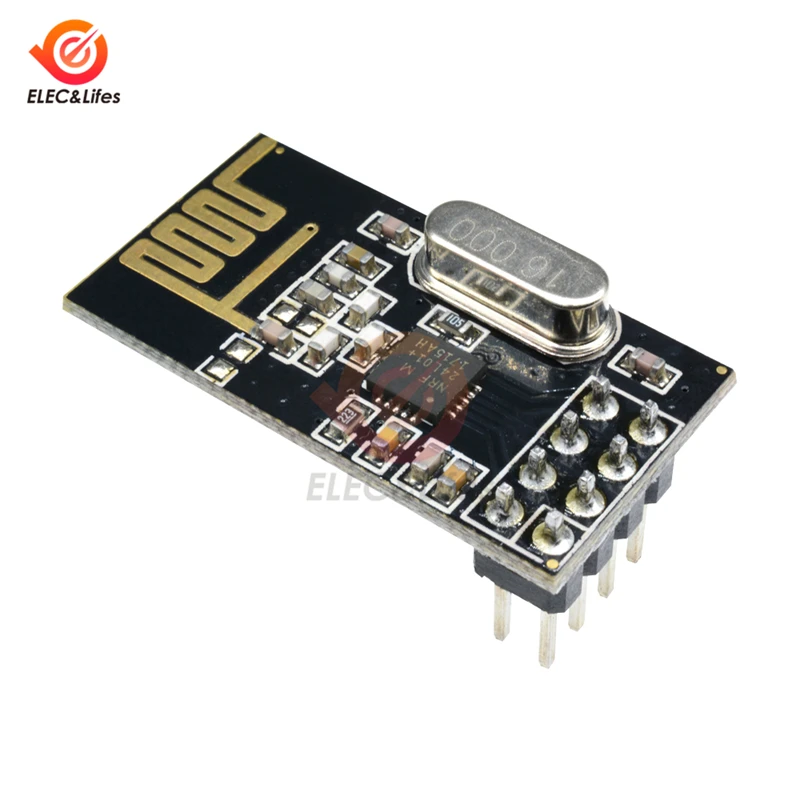 NRF24L01+ 2,4G 8 Pin SPI Беспроводной модуль приемопередатчика 2 Mbps высокое Скорость передачи Мути-частота Беспроводной модуль для Arduino