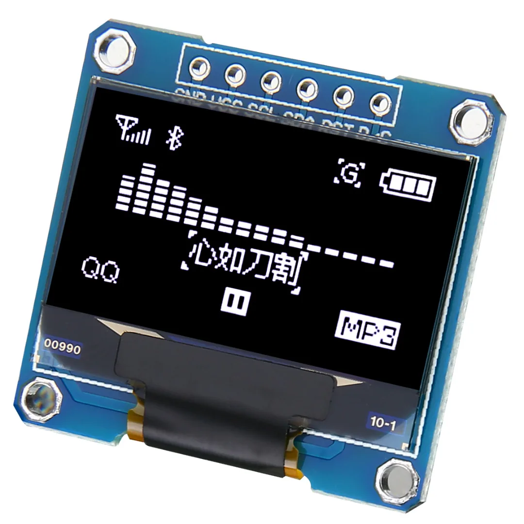 1pc 0.96" 128X64 OLED Display Module 4 Pins I2C IIC Serial LCD LED SSD Display Module SSD1306 Electrical Equipment Parts
