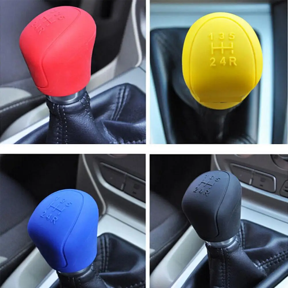 

Car Styling Handbrake Grips Interior Shift Collar Silicone Gear Knob Cover Tool