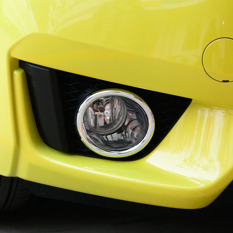 Наклейка на переднюю и заднюю противотуманную фару для Honda FIT 2014 2017 2 шт.|lamp frame|abs