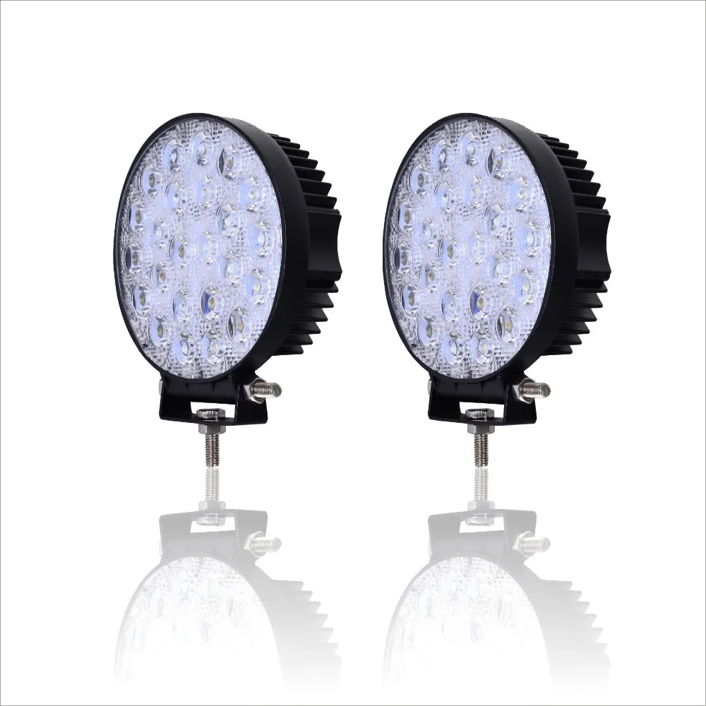 2 PCS GERUITE 72W LED Spotlight Car Lights For Truck SUV Boating