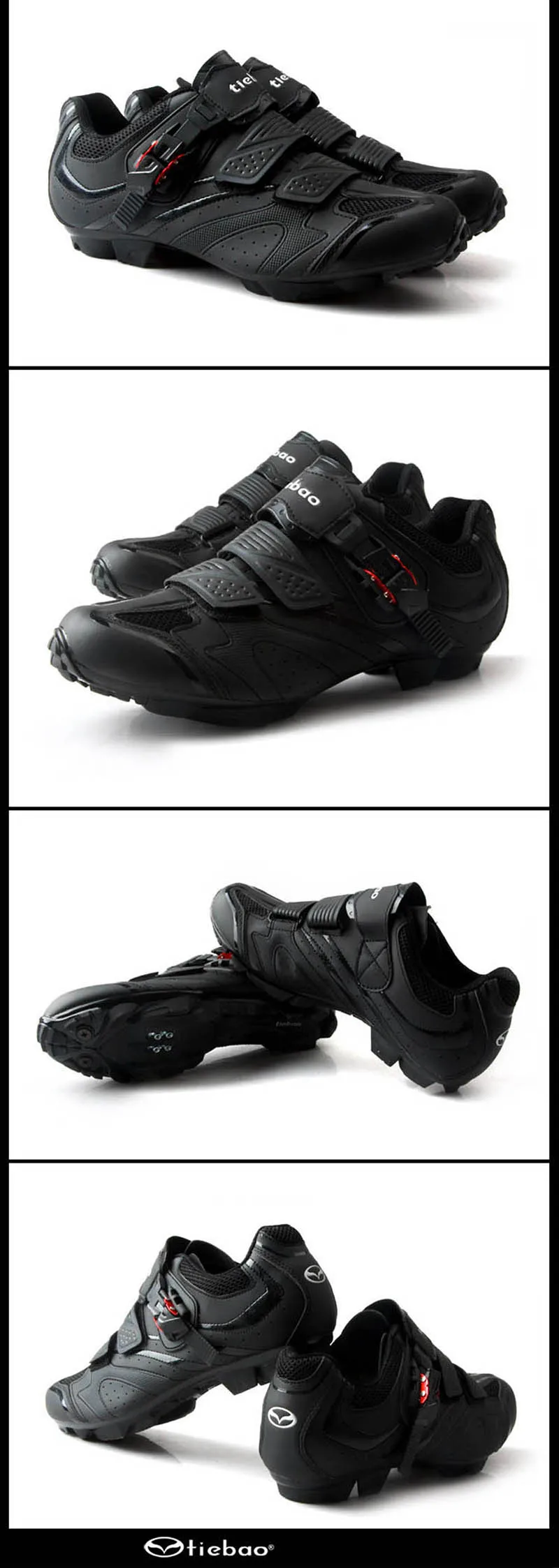 TIEBAO Cycling Shoes Mountain Bike zapatos ciclismo hombre Breathable Self-locking 2019 men women mtb SPD Pedals Riding Sneakers