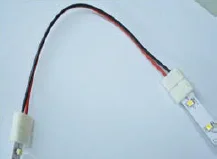 

LED strip connectors with Two side cable for 8mm/10MM width single/RGB led strips 30-120leds/m
