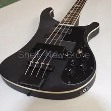 Shelly магазин на заказ RK 4003 бас 4 струны Рик черный тремоло белый Привязка электрическая бас гитара музыкальный инструмент магазин