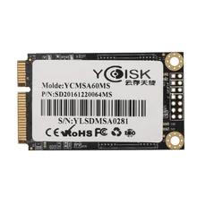 Goldendisk YCdisk Serial 64gb mSATA твердотельный SATA SSD накопитель внутренний 60GB 120GB SSD диск SATA III MINI PCI-e форма