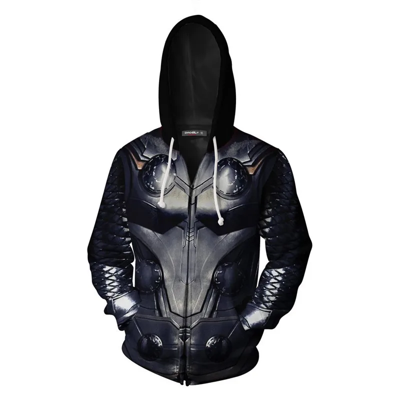 Avengers Endgame Cosplay Quantum Realm Costumes Sweatshirt Hoodies Jacket Captain Marvel Hoode Superhero Iron Man Thor Zipper