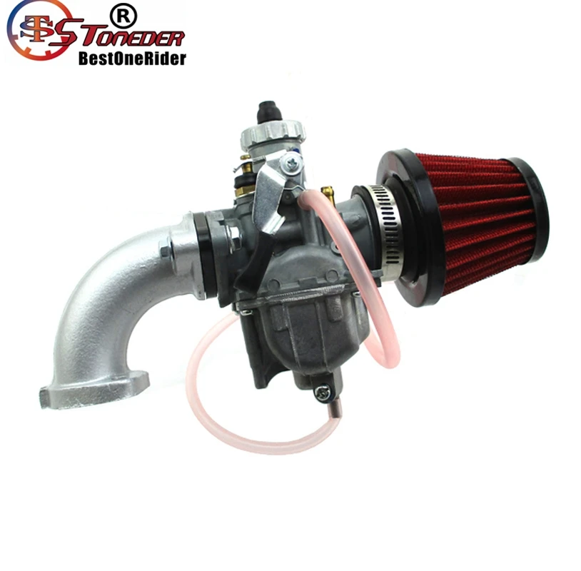 STONEDER Mikuni 26 мм карбюратор воздушный фильтр впускной трубы набор для 110cc 125cc 140cc YX Lifan модели SSR и Pit Dirt Bike