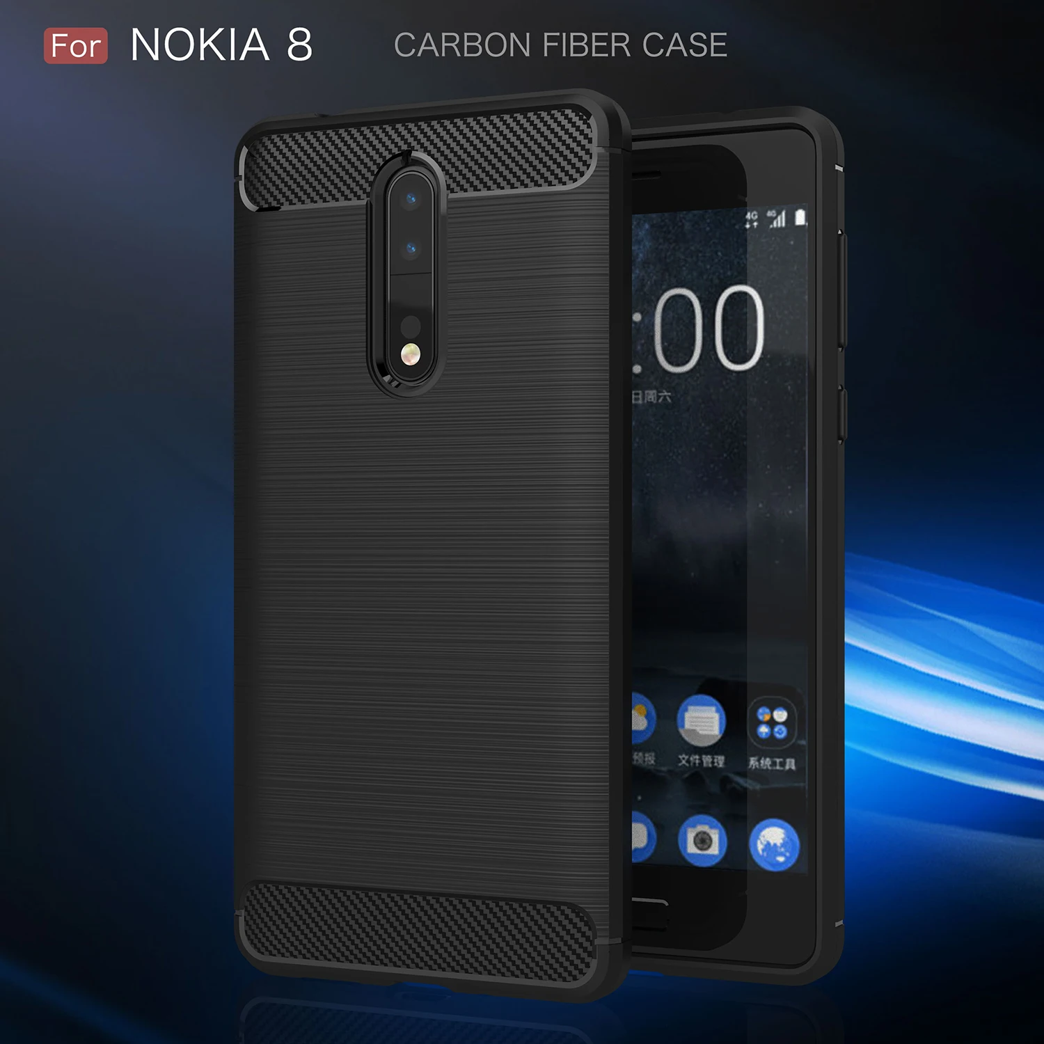 Роскошные бронированные чехлы для телефонов Nokia 8 Dual Sim TPU противоударный чехол