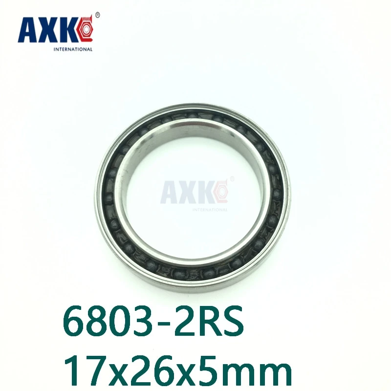 Axk Gratis Verzending 6803-2rs 6803 61803 2rs Si3n4 Hybrid Keramische Groefkogellager 17x26x5mm