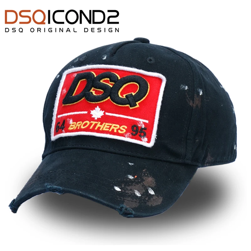 DSQICOND2 عالية جودة العلامة التجارية البيسبول قبعات قبعات سائق الشاحنة Casquette أوم للنساء الرجال gorras خطة قبعات Snapback قبعات قبعات سائقي الشاحنات