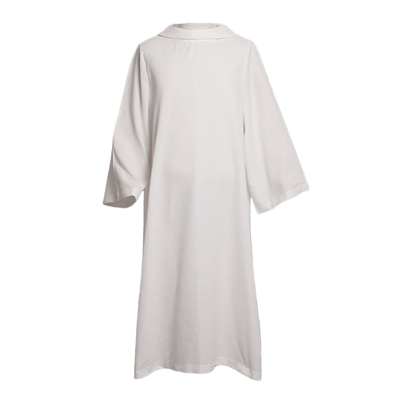 Buy BLESSUME Catholic Church Priest Alb Hooded Collar