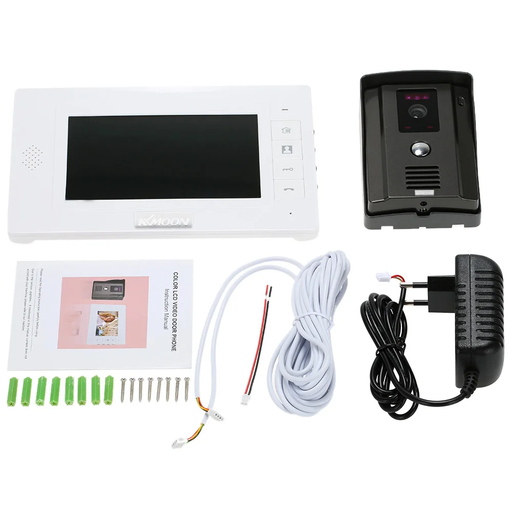 KKmoon 7 &quotTFT ЖК Экран Видео Телефон Двери Дверной Звонок Intercome Ночного Видения CMOS