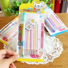 1 упак. DIY Красочные Яркие Блеск гелевая ручка для рисования и Дизайн и школьные принадлежности и канцелярских товаров
