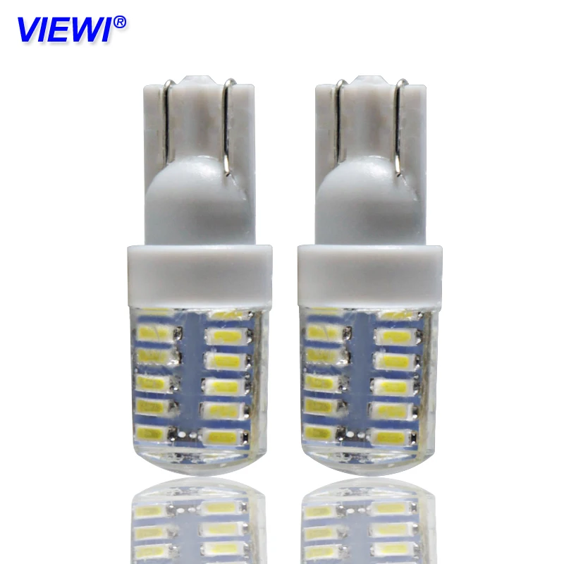 10x t10 w5w 194 186 led интерьерные огни 1W IP68 силиконовая Автоматическая сигнальная лампа