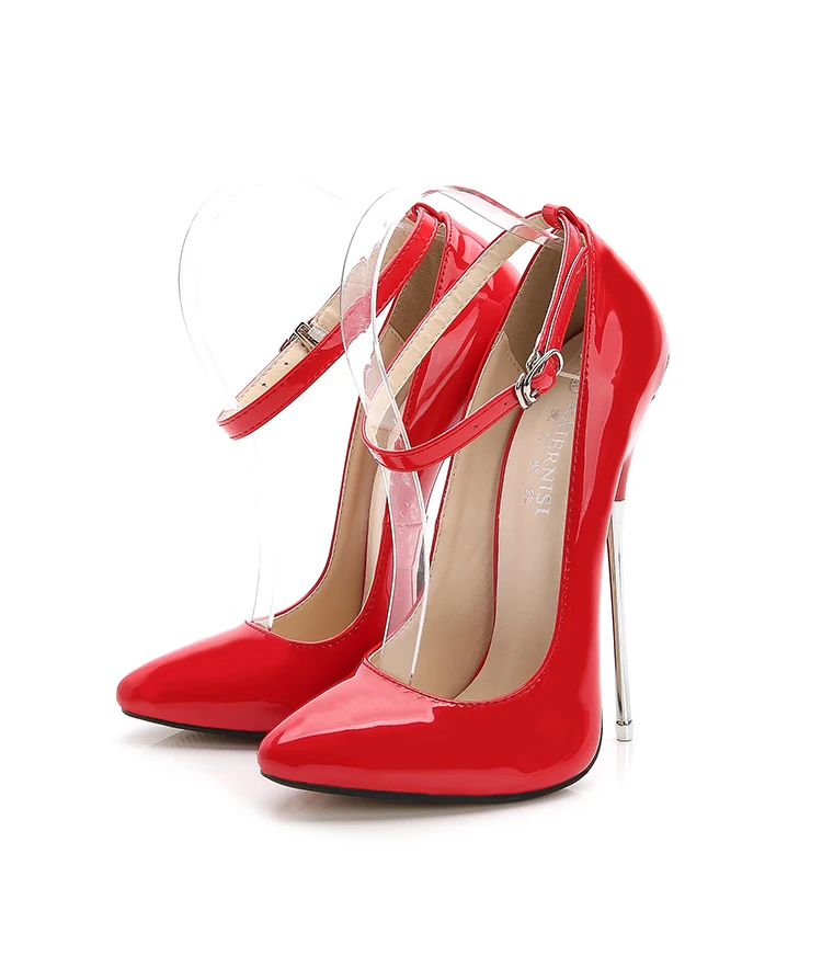 New Women Concise Pumps Sexy 16CM super High Heels Shoes Fashion Pointed Toe Wedding Party Women Shoes big size 35-44 MC-46