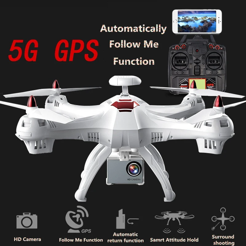 2018 Follower X183 Upgrade 400M 5G GPS Follow Me Mode Wifi FPV RC Drone with 1080P/720P HD Camera Quadcopter Helicopter VS B2W