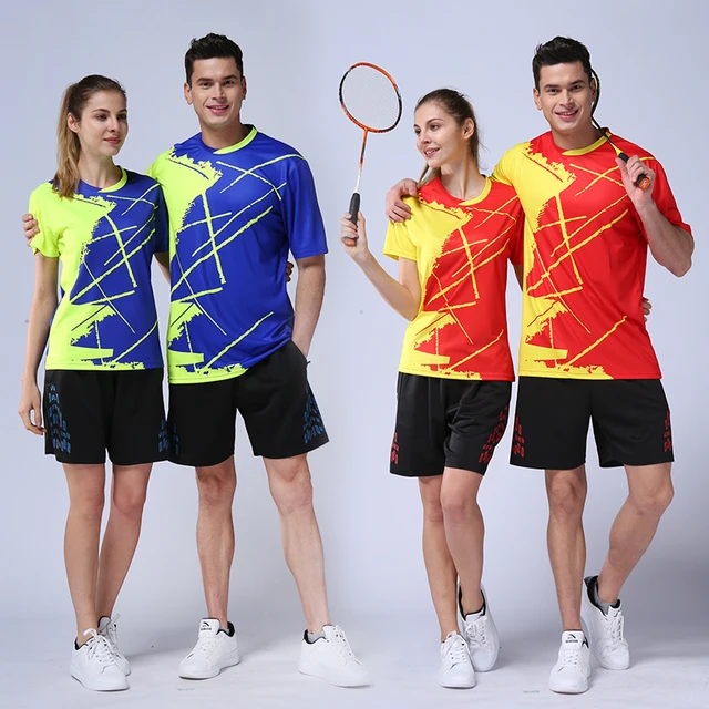 2018 badminton training sets men women badminton dress quick dry