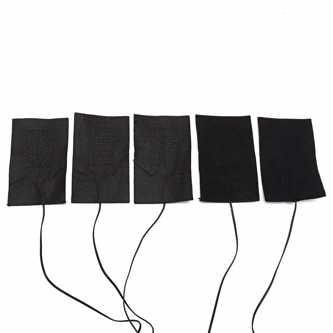 1 Set Black Electric Heating Pad Thermal Clothes Heated Jacket Mobile Warming Gear