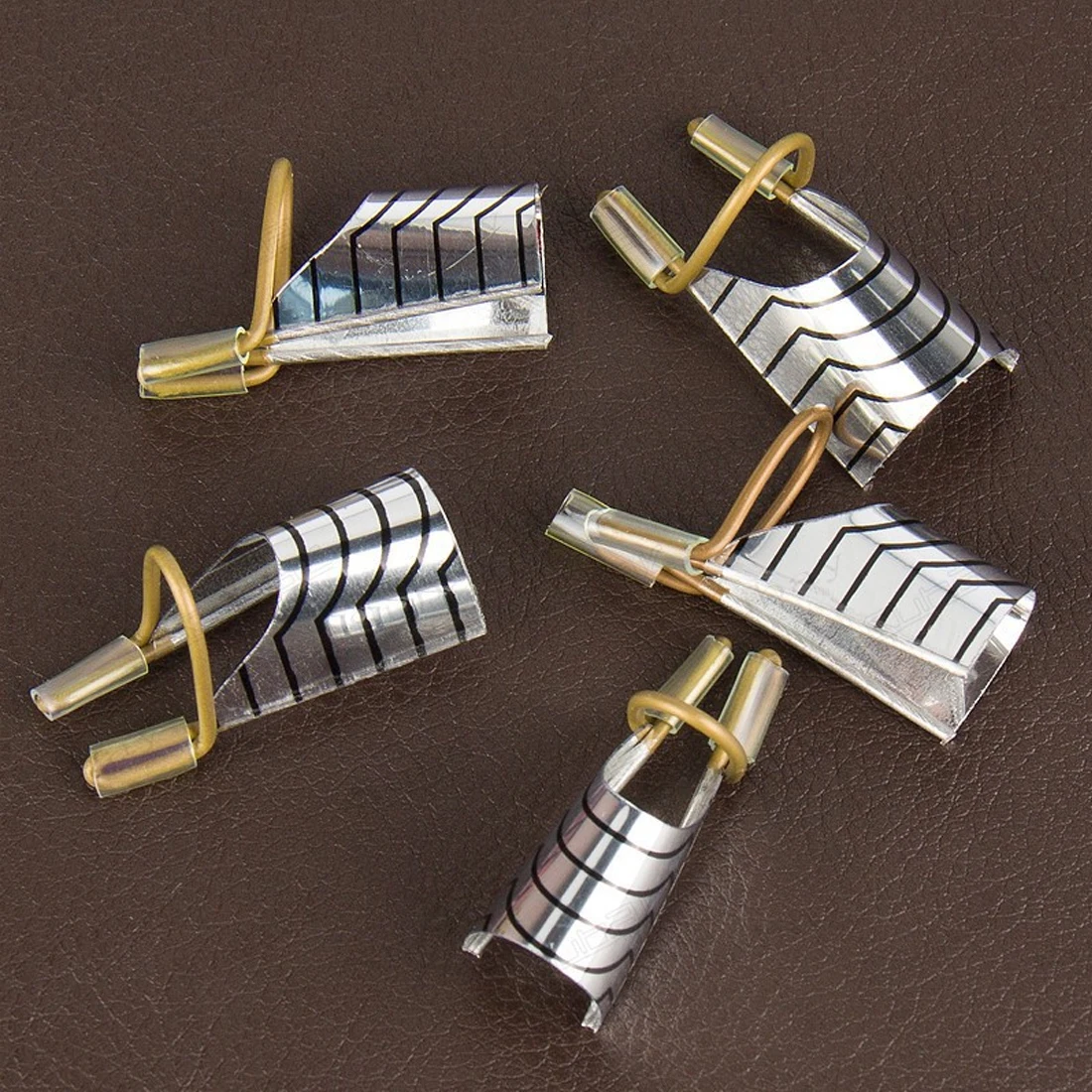 5 шт., алюминиевый держатель для ногтей, удлиняющий Регулируемый дизайн, УФ-гель, инструмент, акриловые французские формы для ногтей, для наращивания ногтей