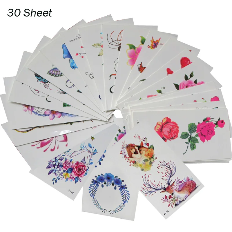 30 ورقة زهرة الجسم الفن المؤقتة الوشم لطيف الدلفين الغزلان خطابات الزهور وهمية الوشم الذراع الخلفي ملصقا الوشم للنساء ، grils 30 ورقة زهرة الجسم الفن المؤقتة الوشم لطيف الدلفين الغزلان خطابات الزهور وهمية الوشم الذراع الخلفي ملصقا الوشم للنساء ، grils