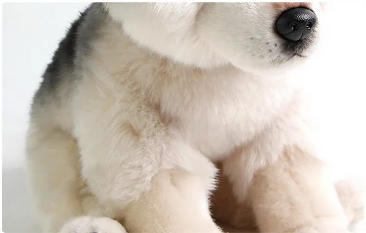 Brinquedo de Pelúcia Animal de Pelúcia Presentes de Aniversário para Crianças Dropshipping Fofo Lobo Realista Macio Adorável Plushy Crianças Boneca Menino 13 Animais de pelúcia
