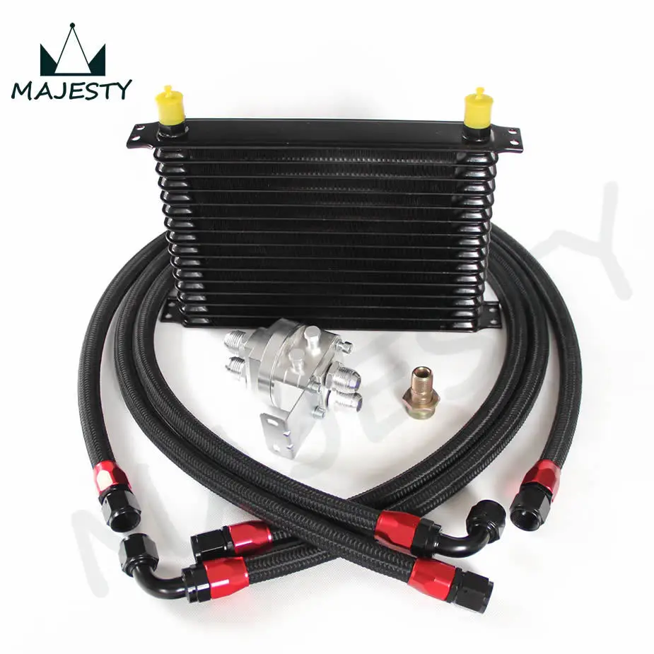 UNIVERSAL 15 ROW AN 10AN UNIVERSAL ENGINE TRANSMISSION OIL COOLER KIT