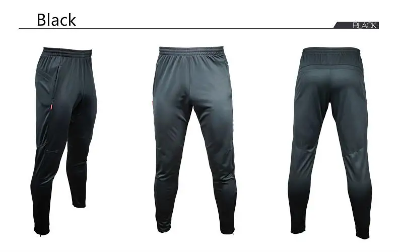 Мужские брюки для активного отдыха, спортивные брюки, мужские спортивные штаны, обтягивающие штаны для футбола, Мужские штаны для бега с карманами на молнии, Мужские штаны с нижней частью - Цвет: 6602 black