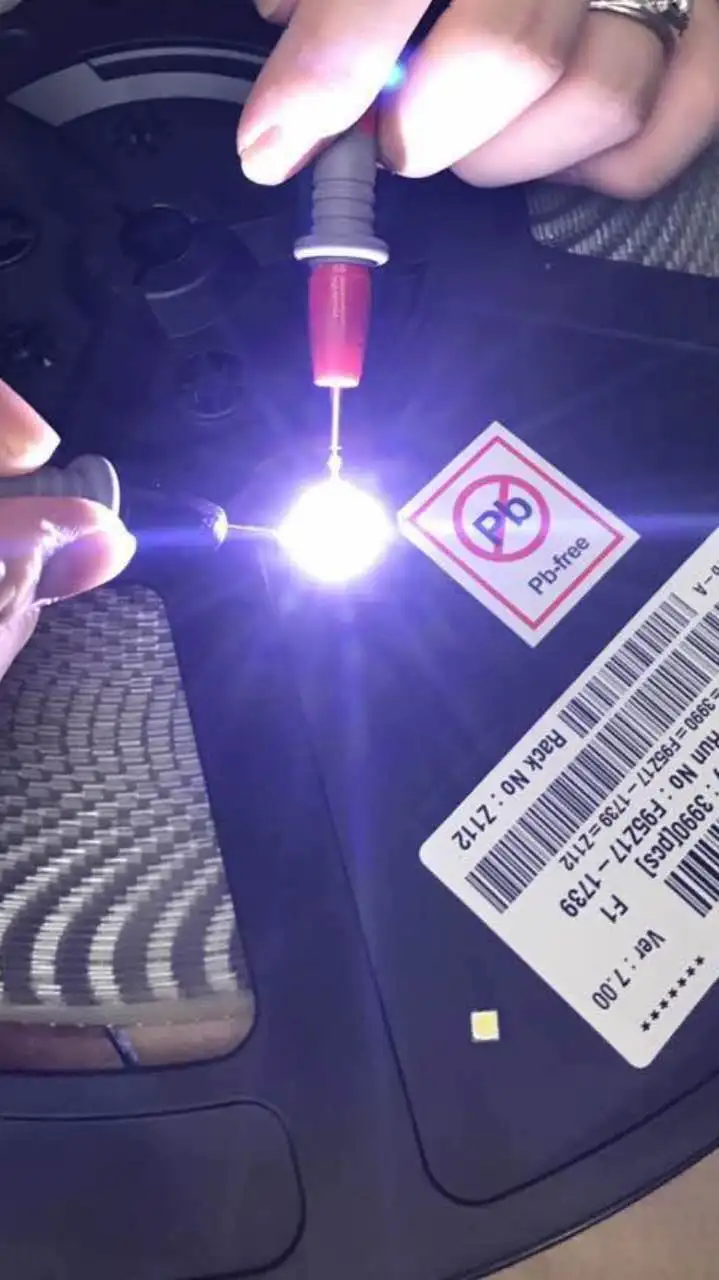 200 шт. для люменов светодиодная подсветка Flip-Chip LED 2 4 Вт 3В 3535 холодный белый 153лм | Подвесные лампочки -32809311386
