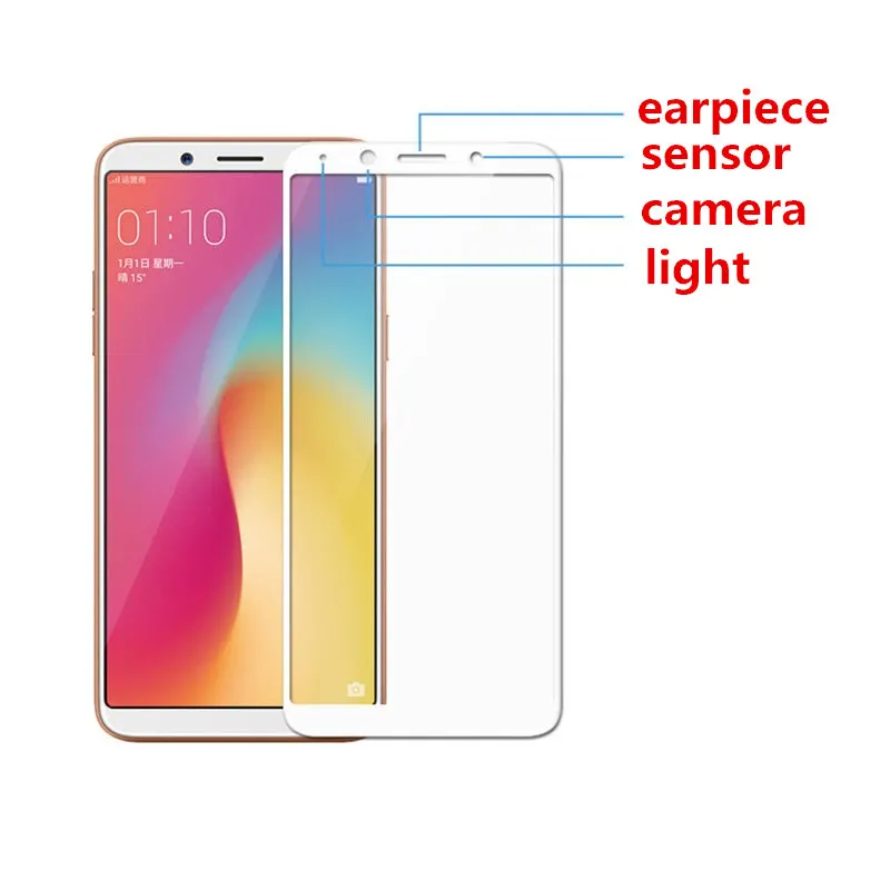 Полное покрытие из закаленного стекла для oppo F5 youth F5youth F 5 Защитная пленка экрана