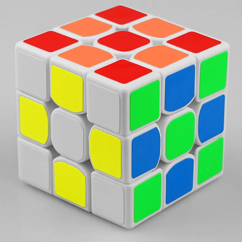 57 мм Магическая игрушка куб 3x3x3 ПВХ наклейки головоломка скоростной Куб Красочные Обучающие Развивающие Cubo Magico игрушки для детей 2 стиля