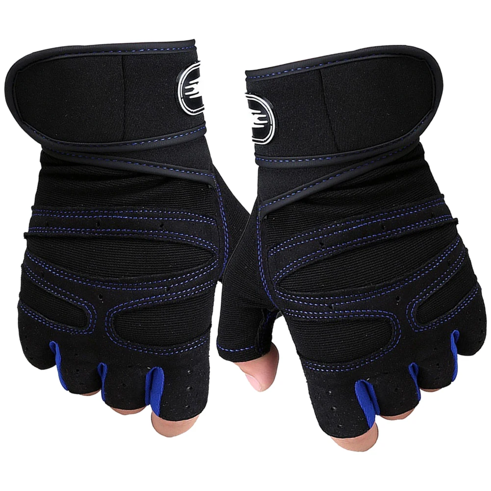 Новинка 1 пара фитнес тренировка Тяжелая атлетика противоскользящие перчатки с защитой от пальцев