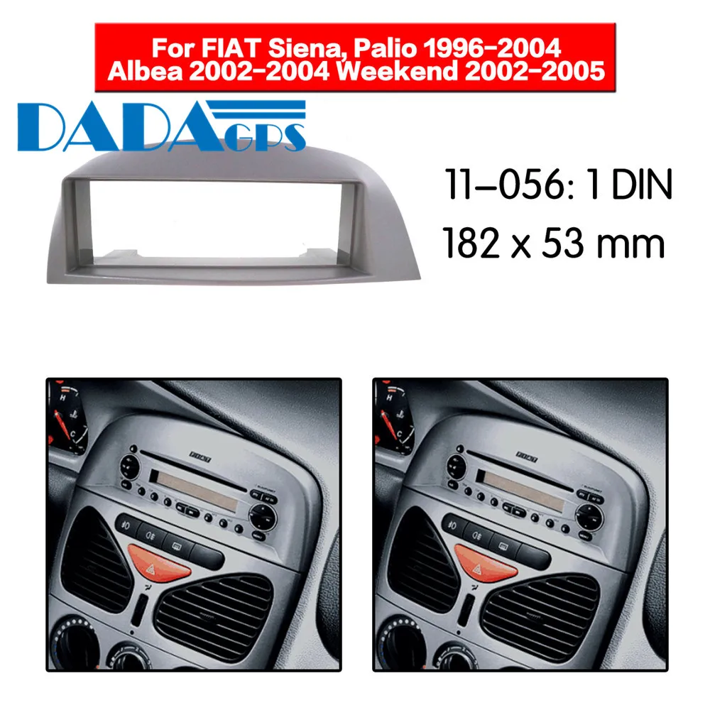 11-056 автомобиль DVD/CD для FIAT Siena, Palio, Albea, выходные Радио стерео Фризовая Панель рамочный адаптер фитинг комплект 2 Din