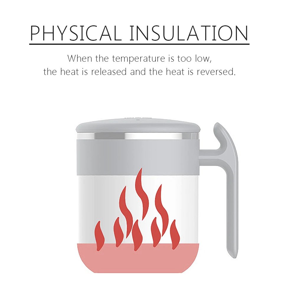 Без аккумулятора, автоматическая кружка для самостоятельного перемешивания, чашка для кофе, молока, кружка для смешивания, умная регулировка температуры, чашка для сока, посуда для напитков в подарок