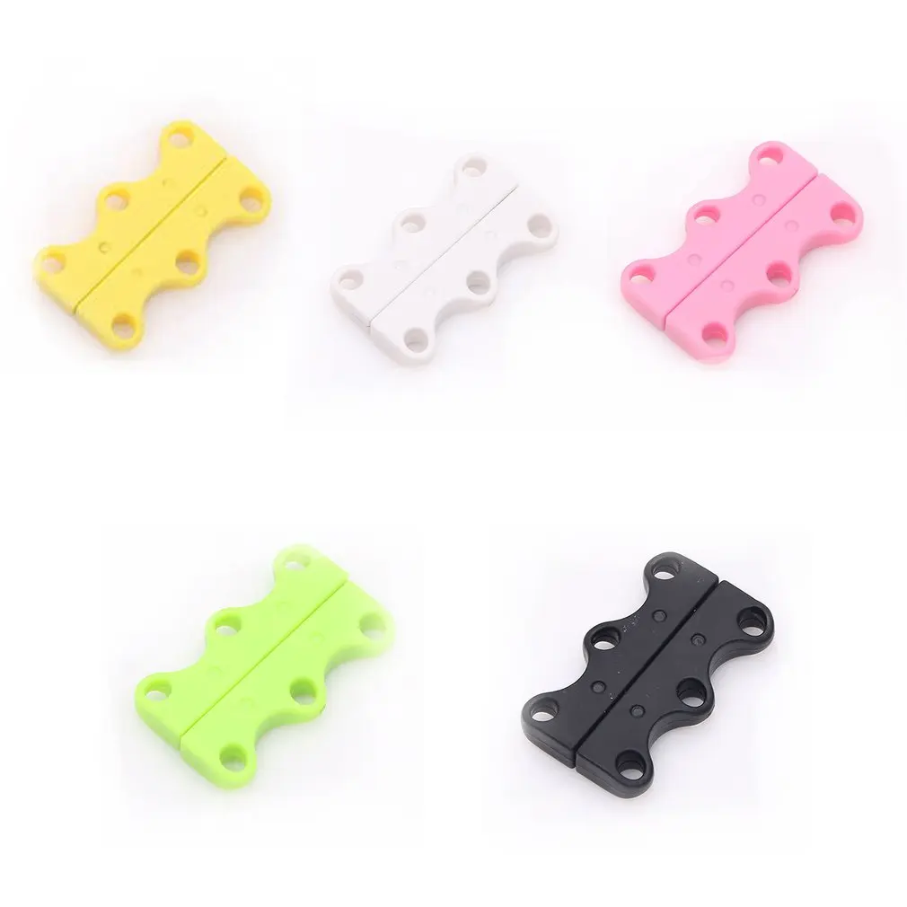 1 Pair Magnetic Shoelaces Closures Creative No-Tie Shoelaces Locks Magic Shoelace Buckles Shoes Strap Holder for Sneakers Hot