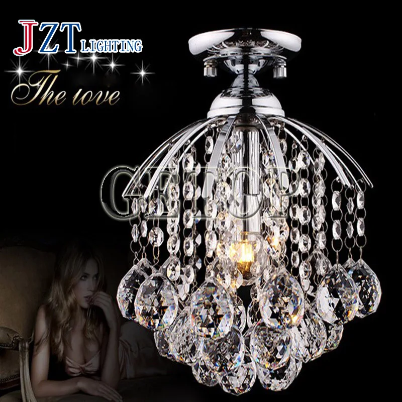 

J best price fashion crystal lights modern brief led ceiling light bright crystal absorb dome lamp bedroom luxurious droplight