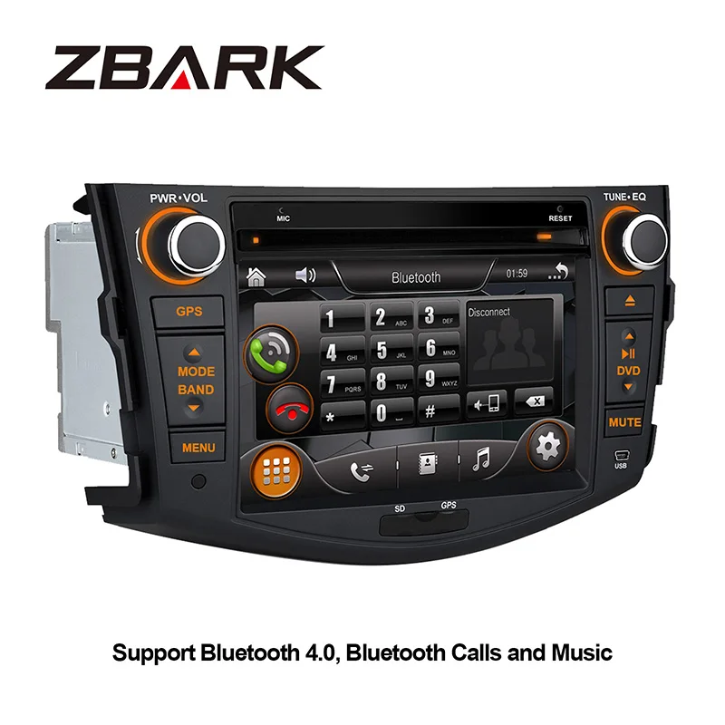 Sale 7" HD Touch Screen 2 din Car stereo Radio DVD Player SWC USB SD GPS For Toyota RAV4 2006 2007 2008 2009 2010 2011 2012 3