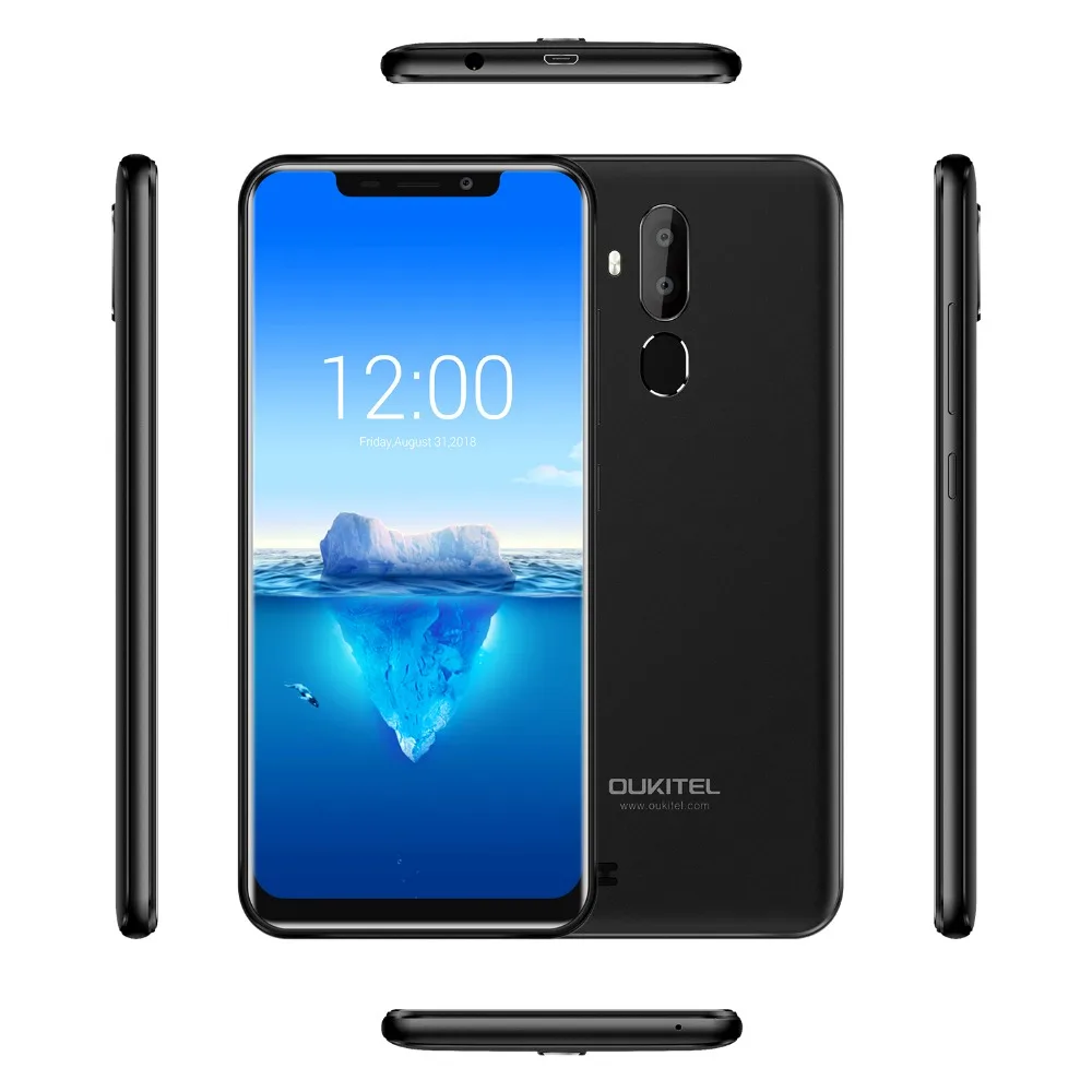 Oukitel C12 Pro Face ID 6,18 дюймов 19:9 u-образный дисплей Android 8,1 2 Гб ОЗУ 16 Гб ПЗУ MT6739 3300 мАч батарея 8МП+ 5Мп 4G смартфон