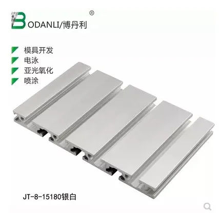

15180 aluminum extrusion profile wall thickness 2.2mm groove width 8mm length 100mm industrial aluminum profile workbench 1pcs