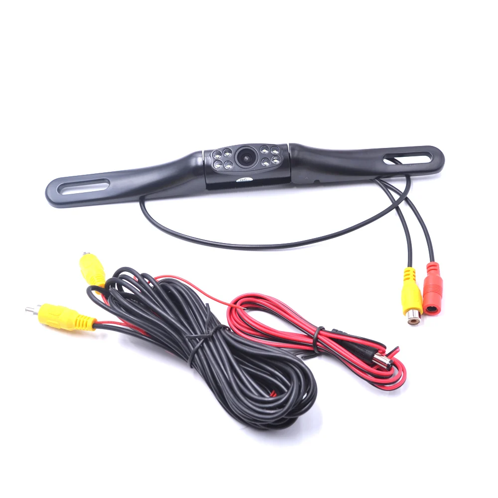 

HD Night Vision Car Rear View Camera 8 LED Long License Plate Frame Car Rear View Camera Vehicle Auto Parking Reversing Cameras