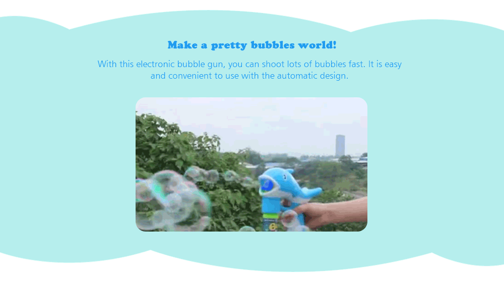 Electric Dolphin Shaped Bubble Gun Shooter Blower with Music Lights