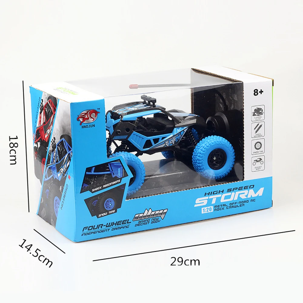 Радиоуправляемый автомобиль 1:20 4WD RC Гусеничный грузовик Bigfoot все-легированный корпус радиоуправляемые машинки игрушечный автомобиль монстр грузовик Радиоуправляемый автомобиль