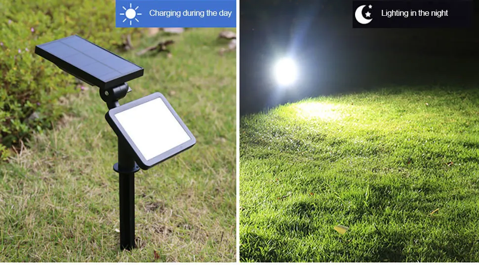 Sensor de Movimento Iluminação ao ar Ip56 à Prova Dcoo Energia Solar Projetor Jardim Gramado Paisagem Lâmpada Livre Dwaterproof Água Pátio Caminho Parede 48led 10 Dcoo 48led sensor de movimento energia solar