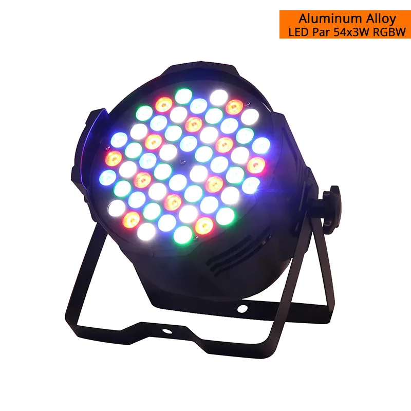 10 шт./лот алюминиевый сплав светодиодный Par 54x9 Вт RGB светодиодный светильник ing DMX512 проектор прожектор светильник можно мыть DJ сценический светильник ing проектор - Цвет: LED Can 54x3W RGBW